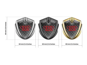 Audi 3D Emblem Abzeichen Tuning Inspiriert Glänzend 3D